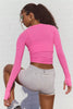 Tempo Ruched Long Sleeve | Fuchsia Flirt