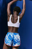 Varsity Blues Printed Shorts | Marbled Bright Blue
