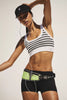 Go To Striped Sports Bra | White Combo