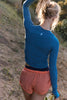 Tempo Ruched UV Protection Long Sleeve | Riptide