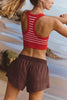 Go To Striped Sports Bra | Grapefruit Combo