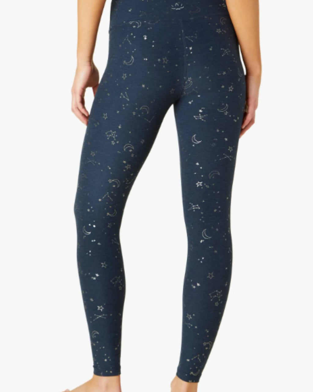 SoftShine High Waisted Midi Legging  Nocturnal Navy-Gunmetal Constell –  Collected by Sarah Sullivan